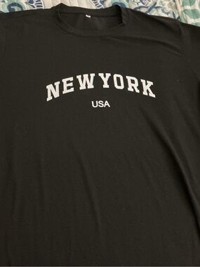 Black NEW YORK USA Graphic Tee - Men’s